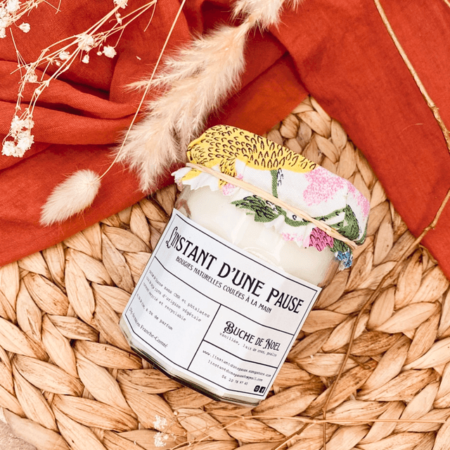 Bougie parfumée "Buche de Noël"