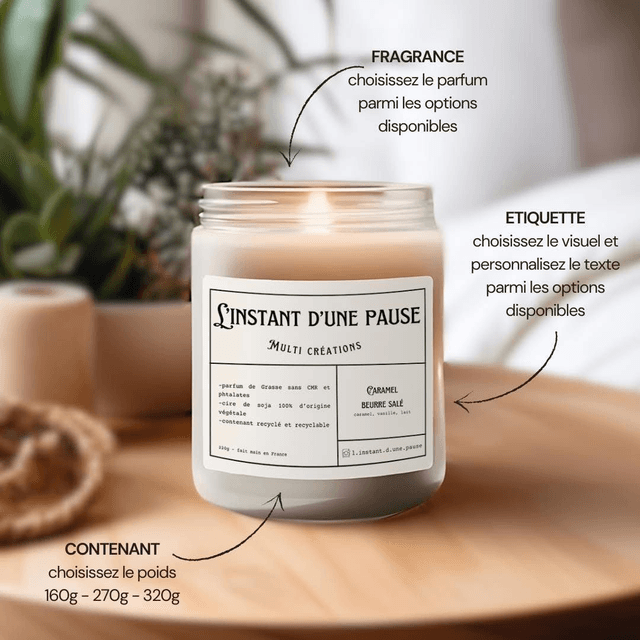 Bougie sur mesure