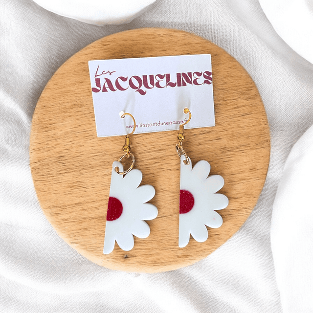 Boucles d’oreilles &quot;Pétale Décalée&quot;