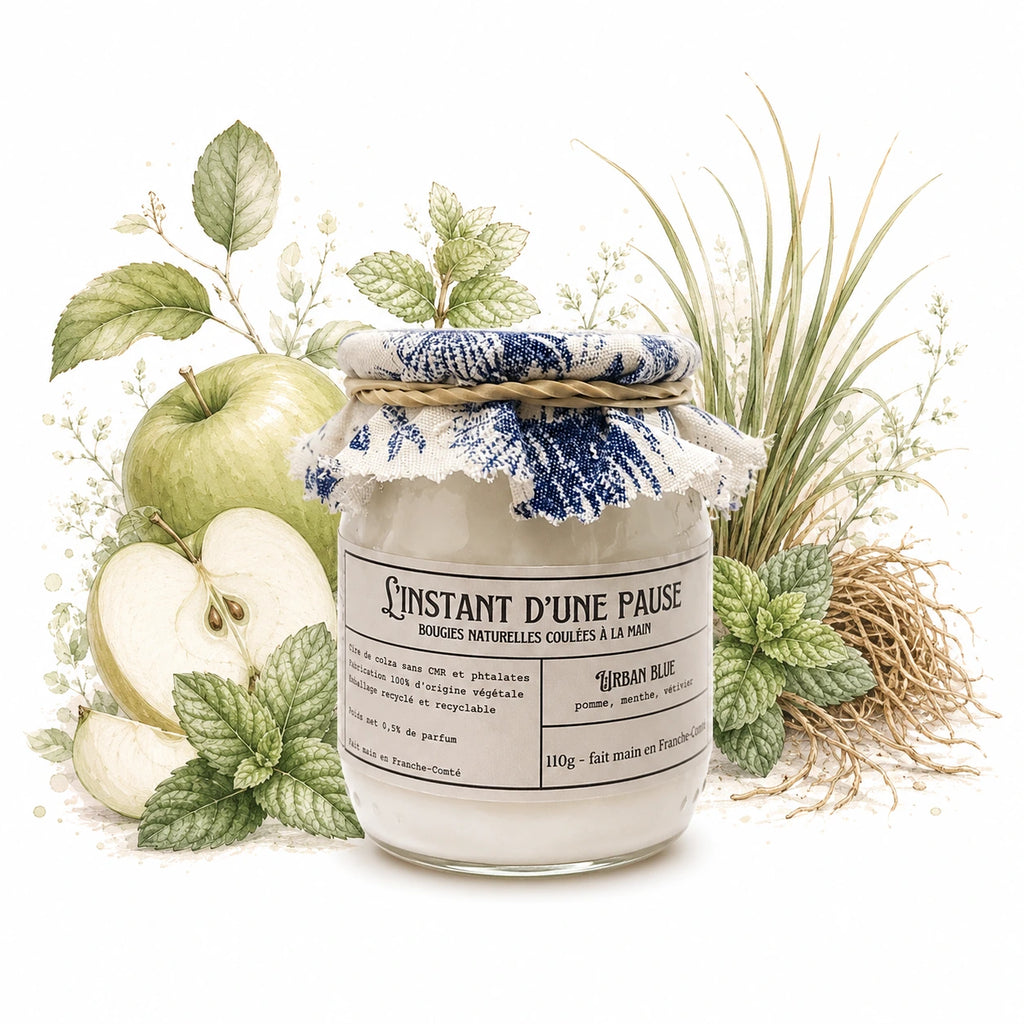 Duftkerze Urban Blue – natürlich, handgemacht & vegan