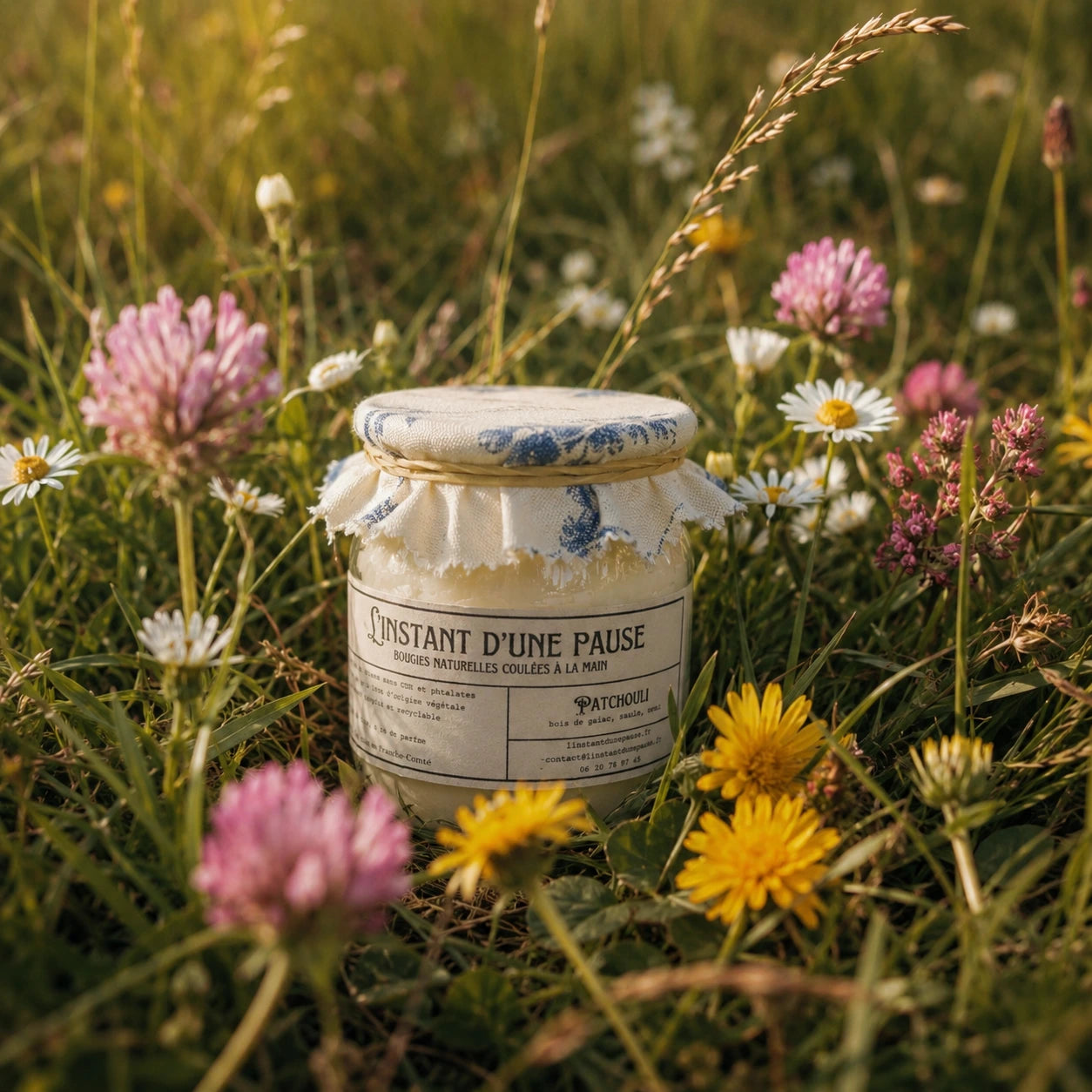 Patchouli-Duftkerze – natürlich, handgemacht & vegan
