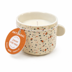 Bougie Cassis, Mûre & Vanille – Tasse graphique terrazzo
