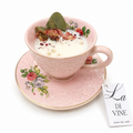 Bougie Pivoine, Lilas & Vanille – Tasse vintage fleurie