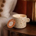 Bougie Cassis, Mûre & Vanille – Tasse graphique terrazzo
