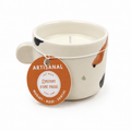 Bougie Muguet, Rose & Santal – Tasse graphique