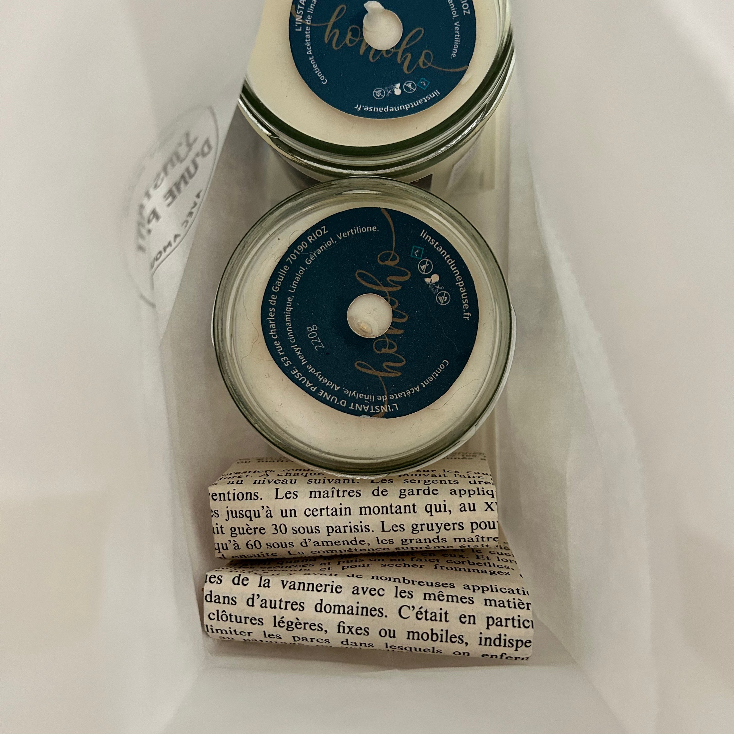 Sac anti-gaspi n°2 – 2 bougies & 2 fondants parfumés