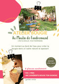 Atelier bougie parfumée au Moulin de Fondremand – Vendredi 13 juin