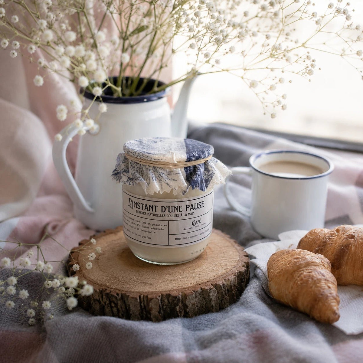 Bougie parfumée café – naturelle, artisanale & vegan - L'INSTANT D'UNE PAUSE
