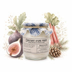 Bougie parfumée feuille de figuier – naturelle, artisanale & vegan - L'INSTANT D'UNE PAUSE