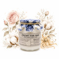 Bougie parfumée fleur de coton – naturelle, artisanale & vegan - L'INSTANT D'UNE PAUSE