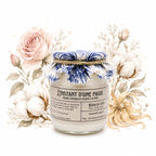 Bougie parfumée fleur de coton – naturelle, artisanale & vegan - L'INSTANT D'UNE PAUSE