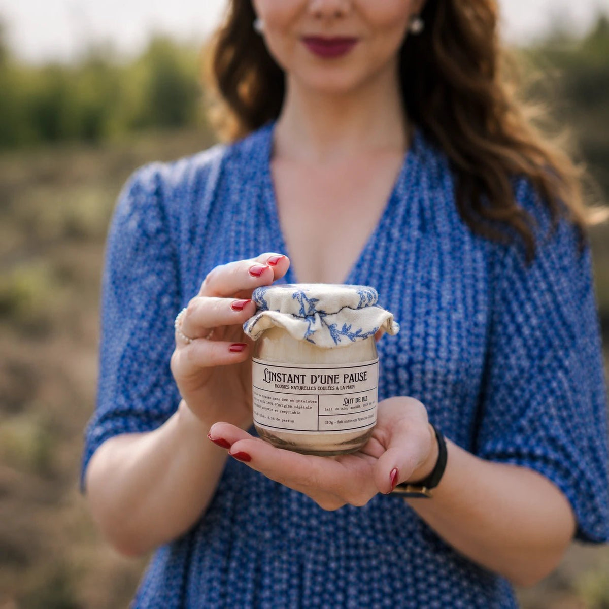 Bougie parfumée lait de riz – naturelle, artisanale & vegan - L'INSTANT D'UNE PAUSE