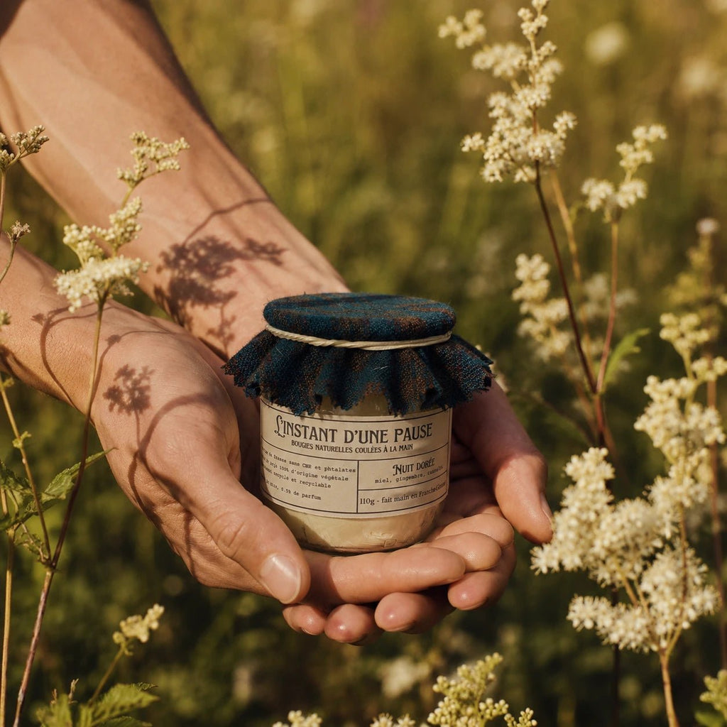 Bougie parfumée nuit dorée – naturelle, artisanale & vegan - L'INSTANT D'UNE PAUSE