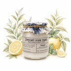 Bougie parfumée verveine – naturelle, artisanale & vegan - L'INSTANT D'UNE PAUSE