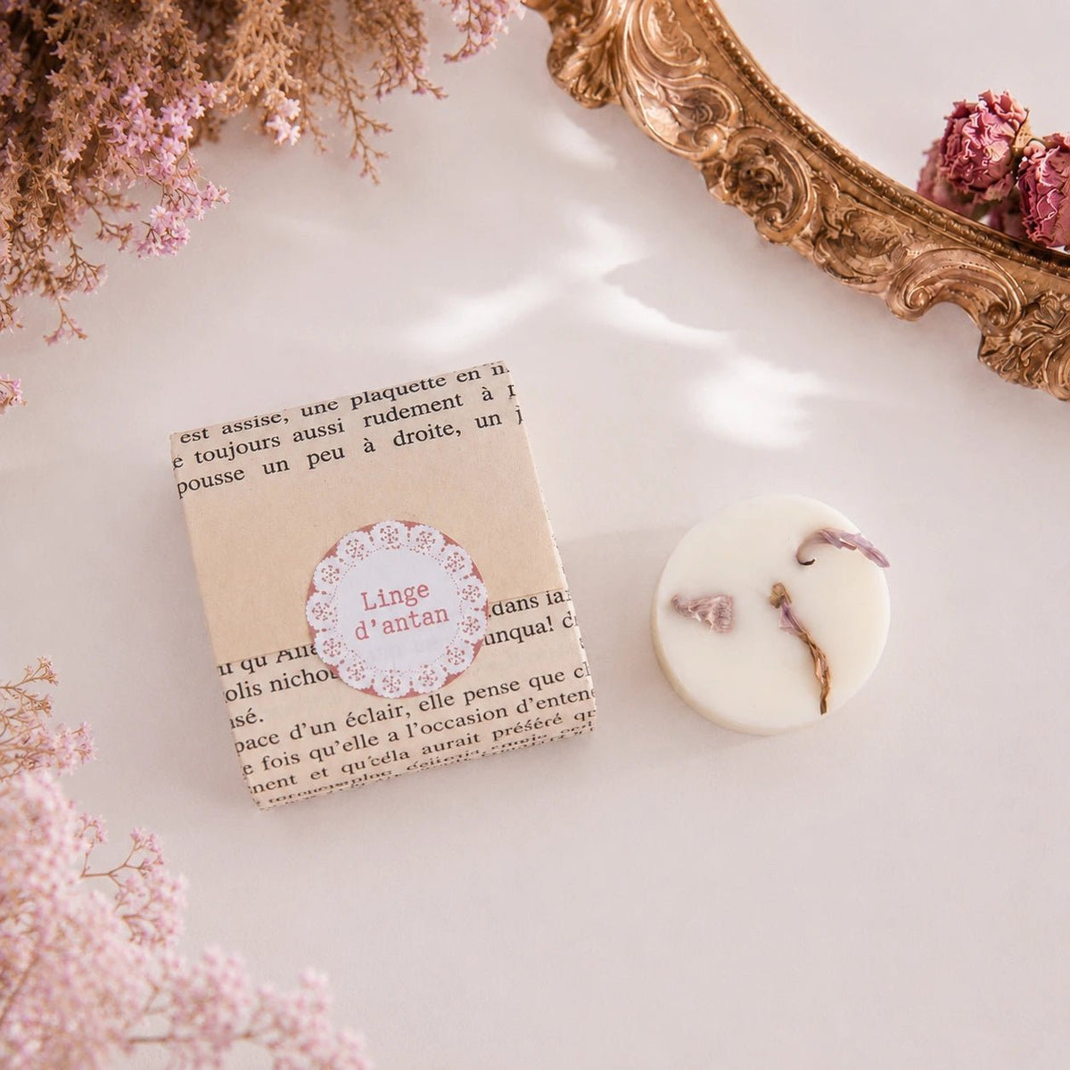 Fondant parfumé Linge d’antan – parfum d’intérieur - L'INSTANT D'UNE PAUSE