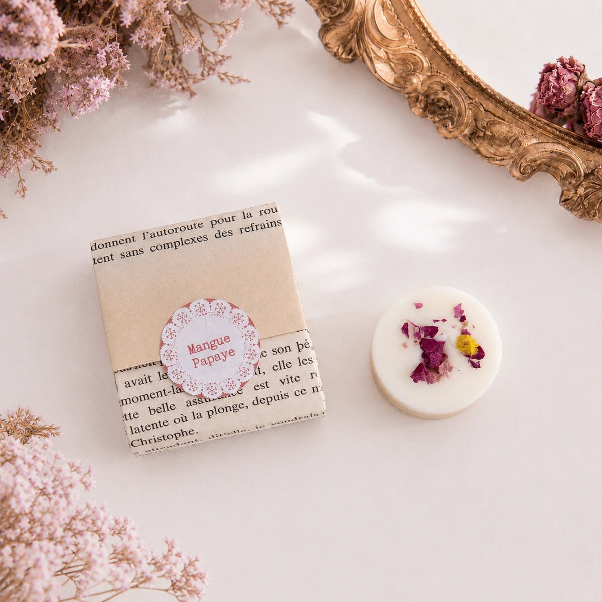 Fondant parfumé Mangue papaye – parfum d’intérieur - L'INSTANT D'UNE PAUSE