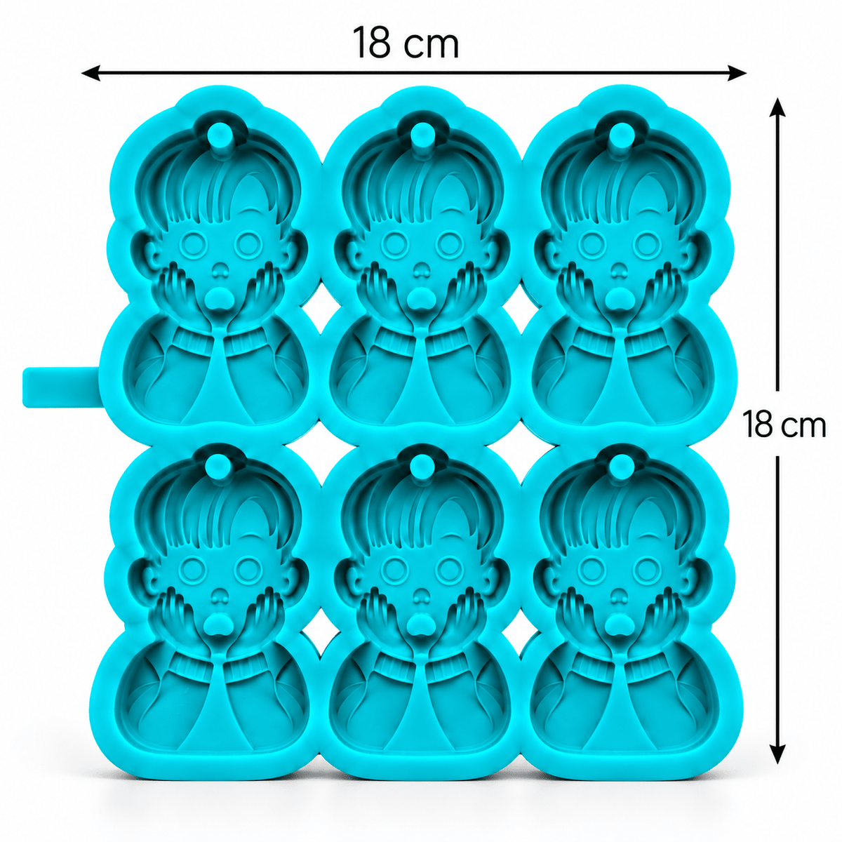 Moule silicone Noël – 6 empreintes enfant surpris - L'INSTANT D'UNE PAUSE