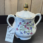 Bougie Rose, Musc & Oud – Pot en porcelaine vintage