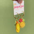 Marina – boucles d’oreilles soleil et coquillage