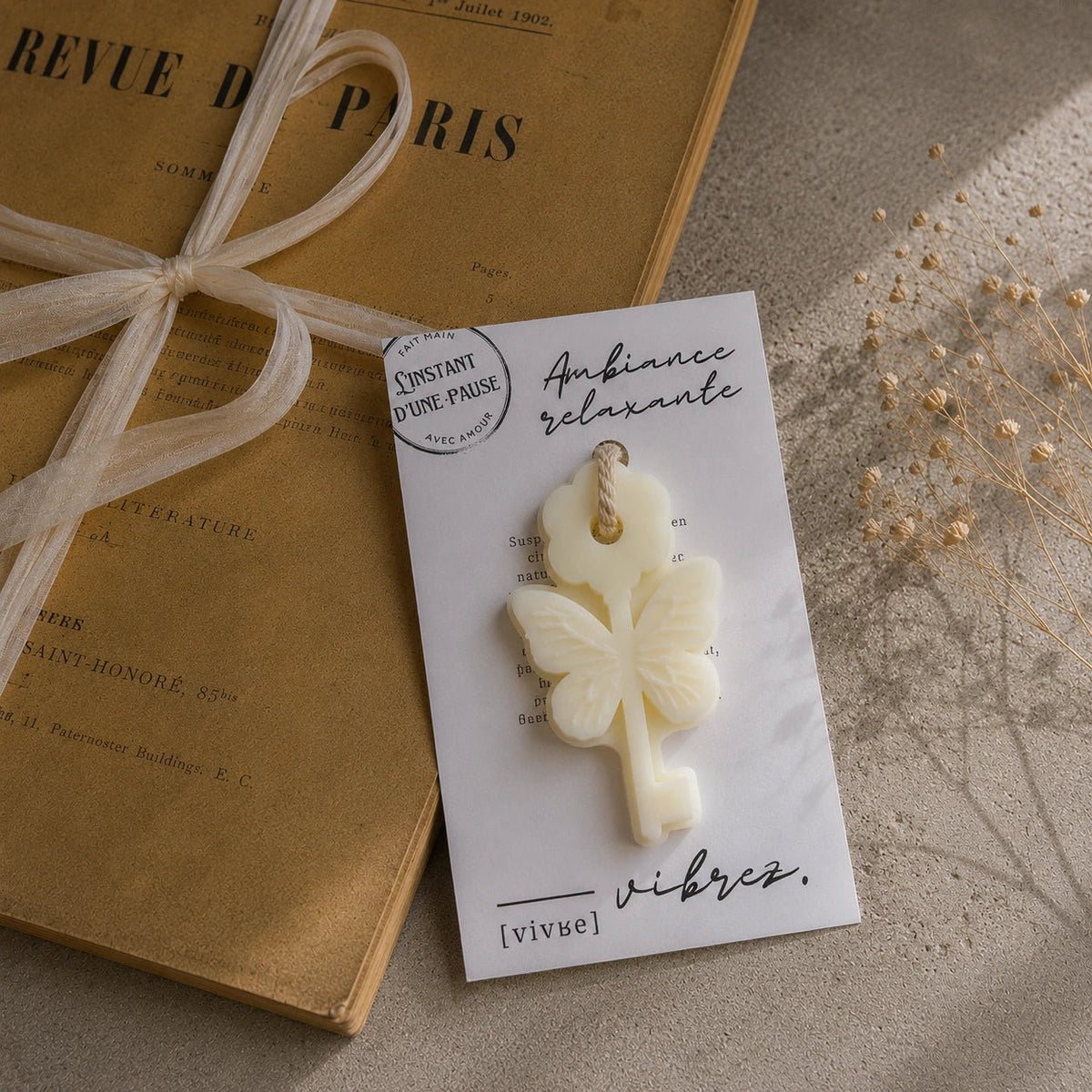 Suspension parfumée Ambiance Relaxante – parfum d’intérieur artisanal - L'INSTANT D'UNE PAUSE