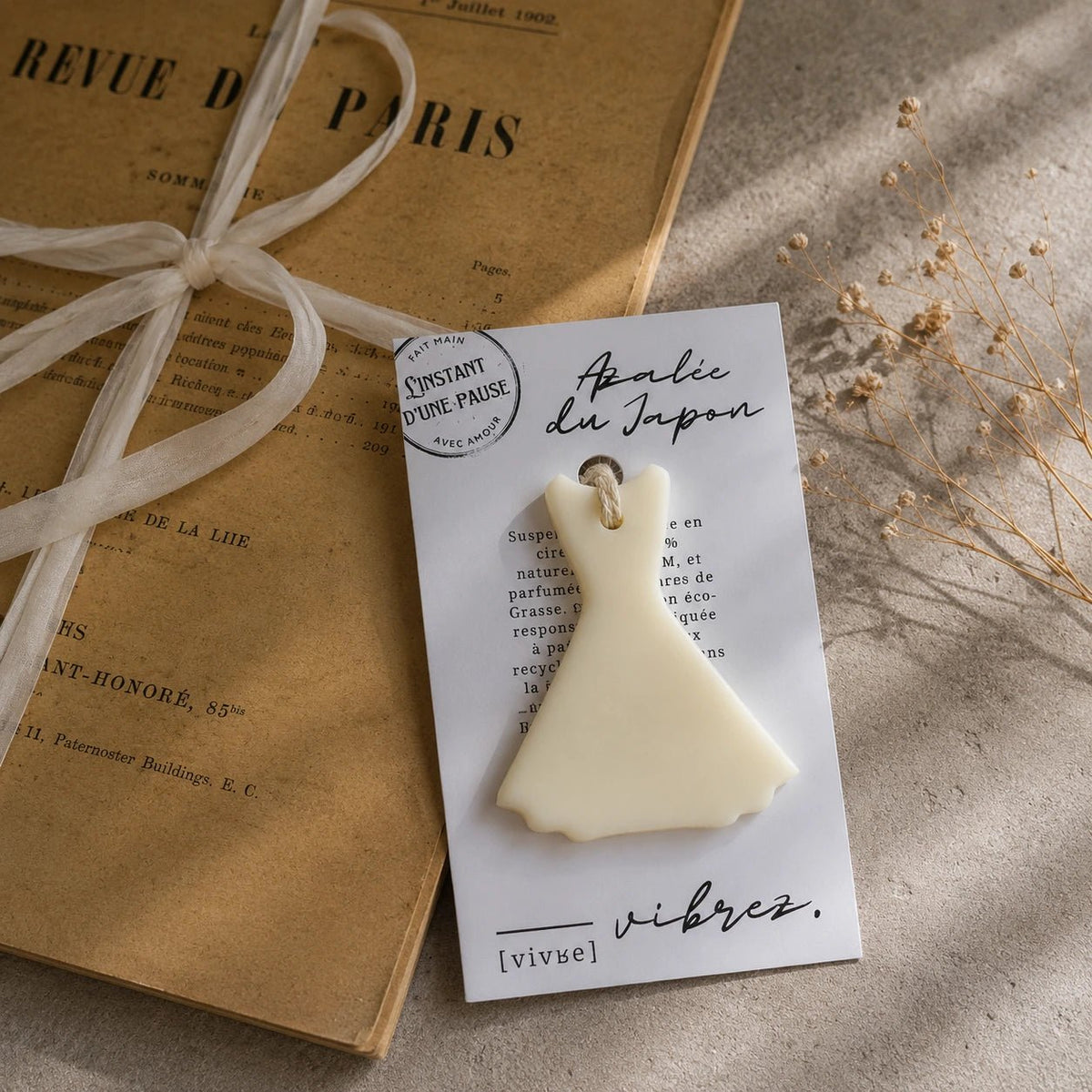 Suspension parfumée Azalée du Japon – parfum d’intérieur artisanal - L'INSTANT D'UNE PAUSE
