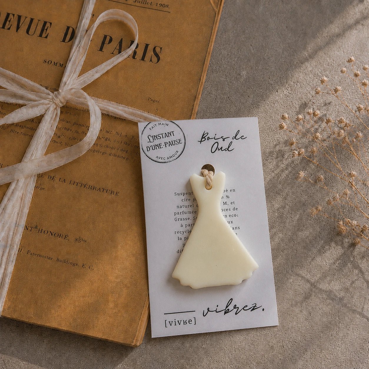 Suspension parfumée Bois de Oud – parfum d’intérieur artisanal - L'INSTANT D'UNE PAUSE