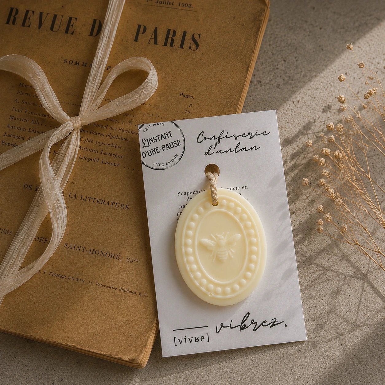 Suspension parfumée Confiserie d’antan – parfum d’intérieur artisanal - L'INSTANT D'UNE PAUSE