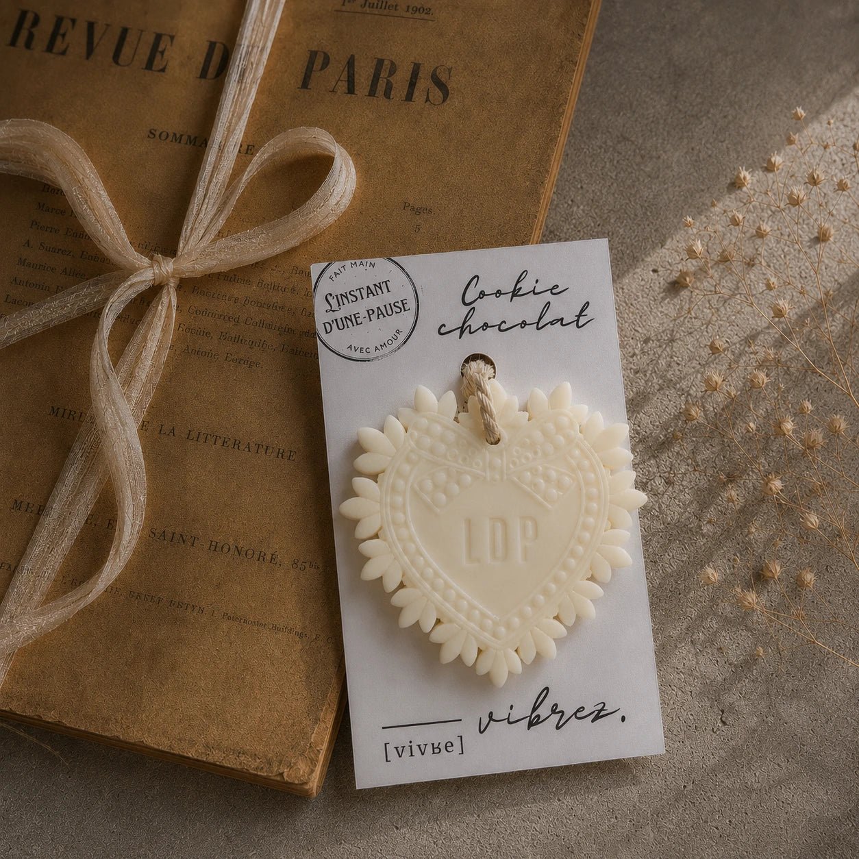 Suspension parfumée Cookie chocolat – parfum d’intérieur artisanal - L'INSTANT D'UNE PAUSE