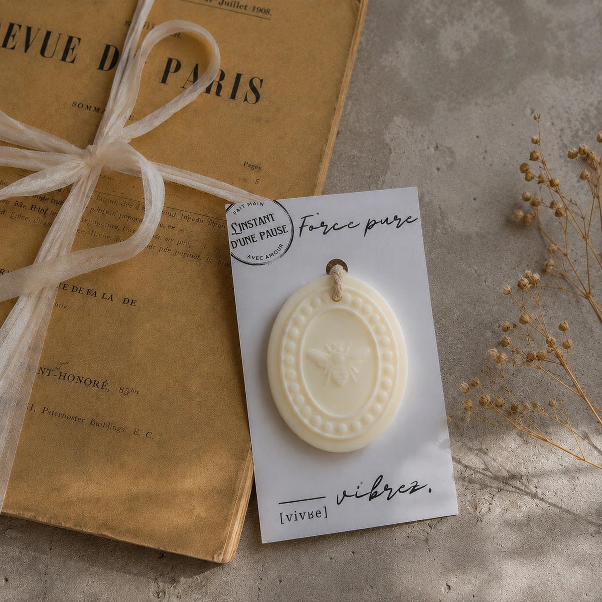 Suspension parfumée Force Pure – parfum d’intérieur artisanal - L'INSTANT D'UNE PAUSE