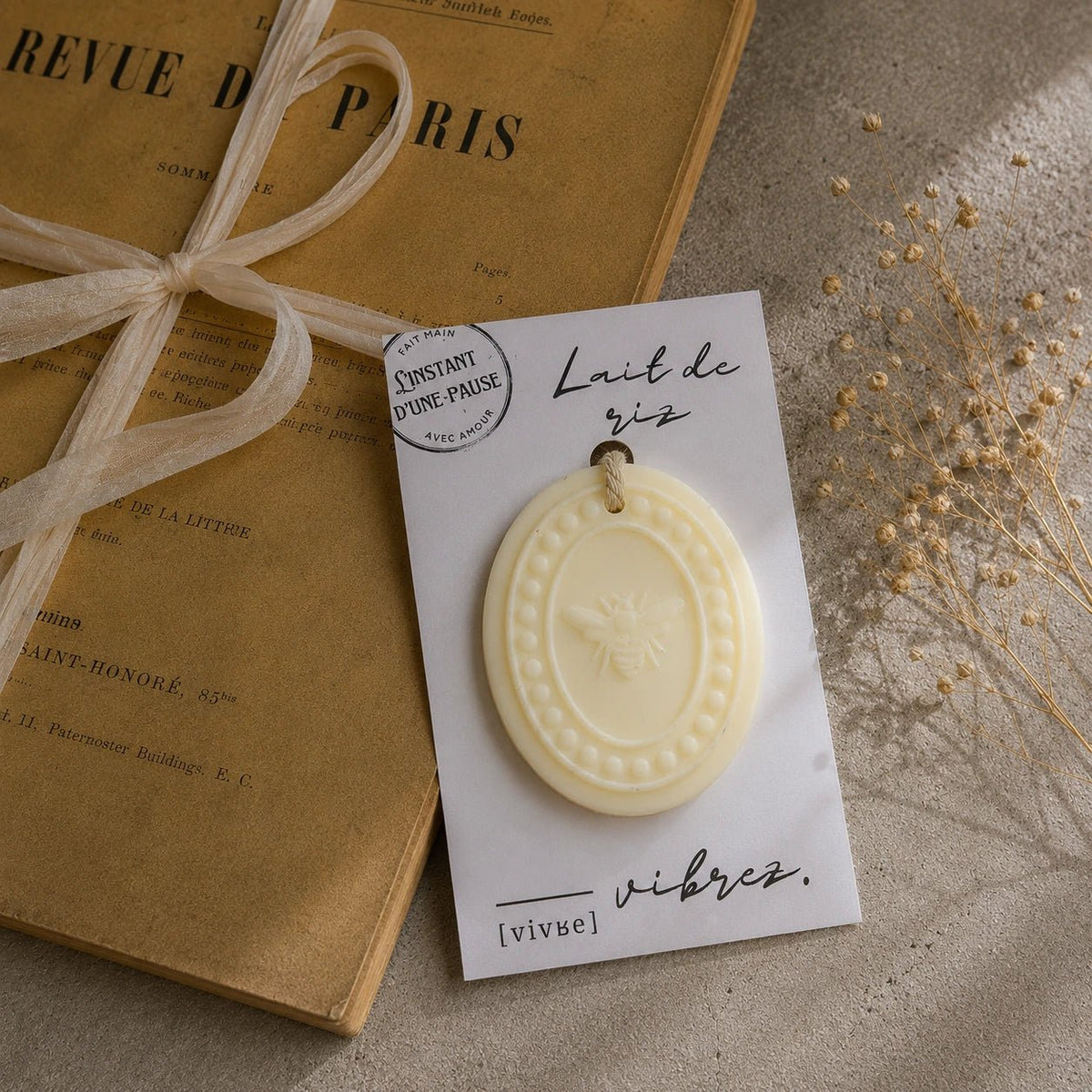 Suspension parfumée Lait de riz – parfum d’intérieur artisanal - L'INSTANT D'UNE PAUSE