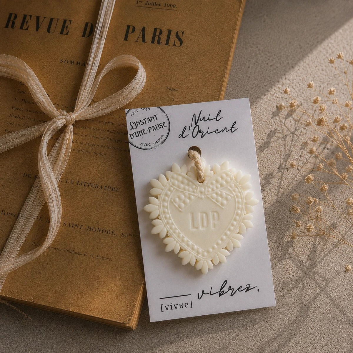 Suspension parfumée Nuit d’Orient – parfum d’intérieur artisanal - L'INSTANT D'UNE PAUSE