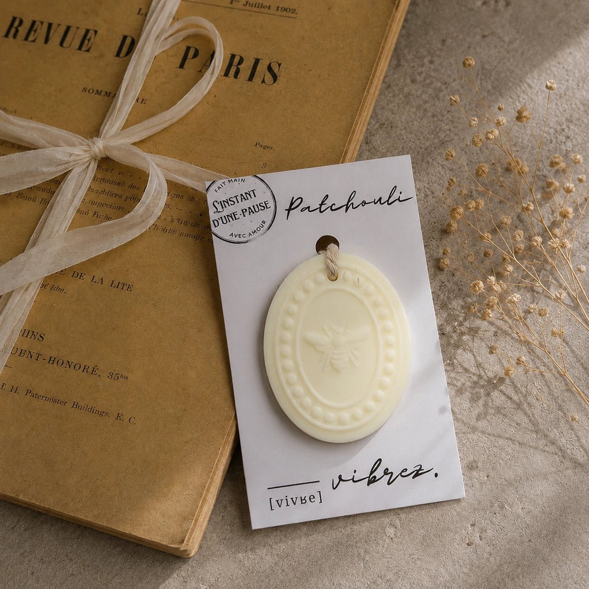 Suspension parfumée Patchouli – parfum d’intérieur artisanal - L'INSTANT D'UNE PAUSE