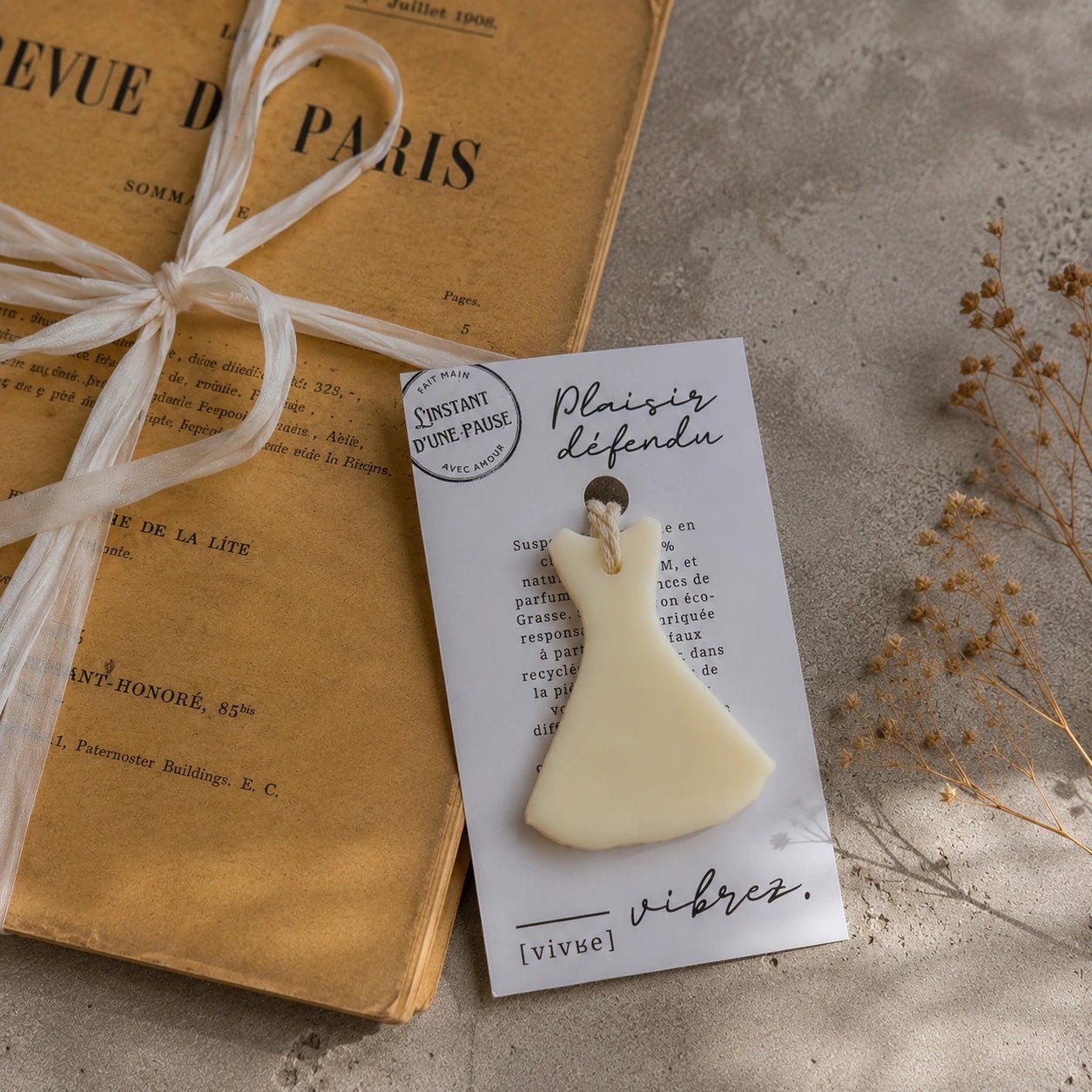 Suspension parfumée Plaisir Défendu – parfum d’intérieur artisanal - L'INSTANT D'UNE PAUSE