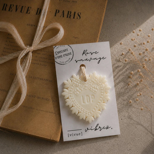 Suspension parfumée Rose sauvage – parfum d’intérieur artisanal - L'INSTANT D'UNE PAUSE