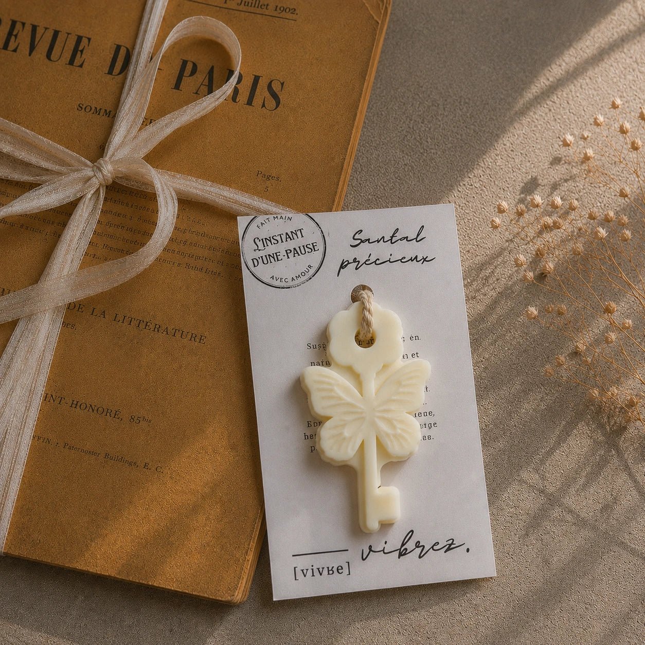Suspension parfumée Santal Précieux – parfum d’intérieur artisanal - L'INSTANT D'UNE PAUSE