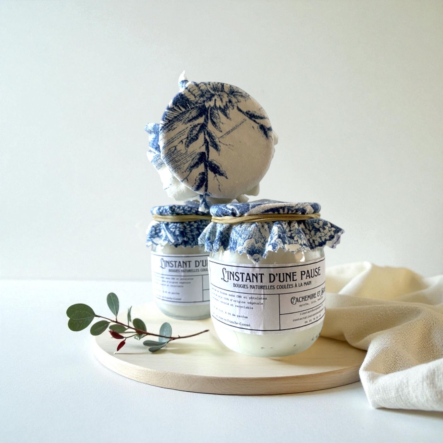 bougie naturelle cachemire et soie