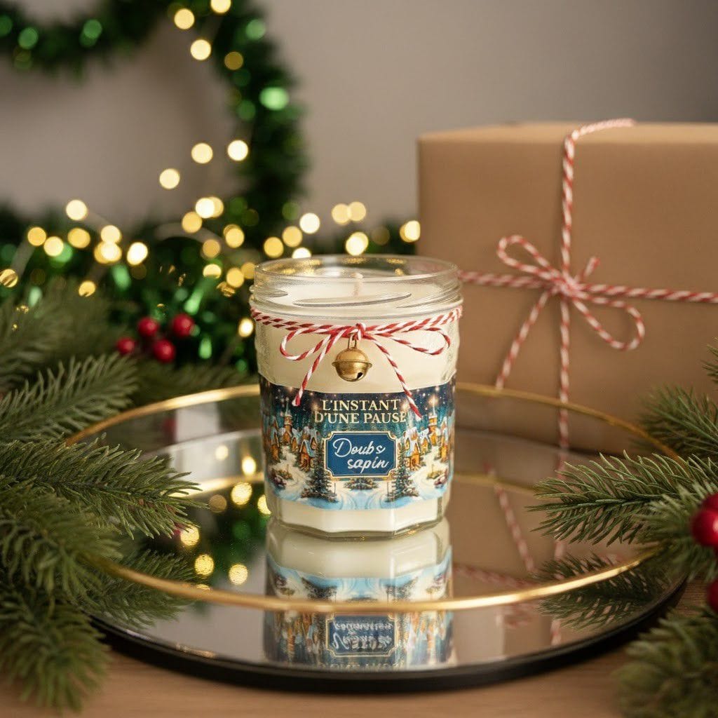 Bougie naturelle Doubs Sapin – Collection Noël – Image 2